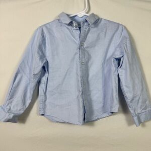Edgehill Collection Blue Button Down Shirt Classic Cotton Design Kids Size 24M